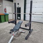 Explode Squat Rack + Panatta Bankje + Bumper Plates Set, Sport en Fitness, Fitnessmaterialen, Ophalen, Zo goed als nieuw, Overige typen
