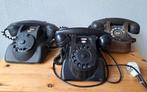 3 bakelieten draaischijf telefoons 2x Heemaf,1x militair, Ophalen of Verzenden, Gebruikt