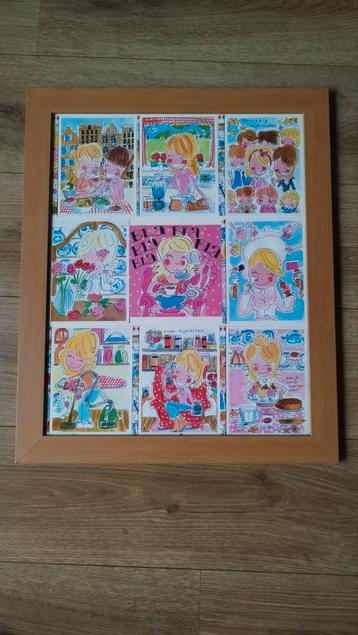 Blond Amsterdam schilderij. Vrolijk beschikbaar voor biedingen