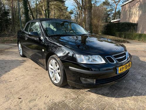 Saab 9-3 2.0T 175 PK Vector Cabrio 2005 Zwart, Auto's, Saab, Particulier, Saab 9-3, ABS, Airbags, Alarm, Boordcomputer, Climate control