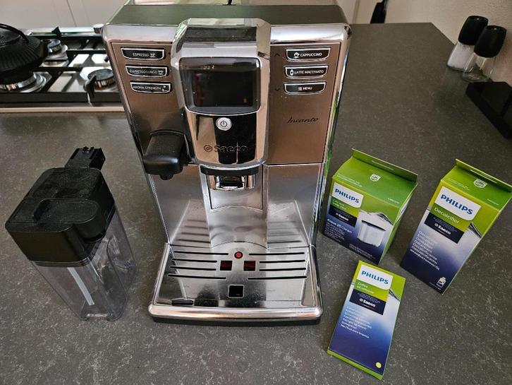 Saeco Incanto koffiemachine, Witgoed en Apparatuur, Koffiezetapparaten, Gebruikt, Gemalen koffie, Koffiebonen, Koffiemachine, Afneembaar waterreservoir