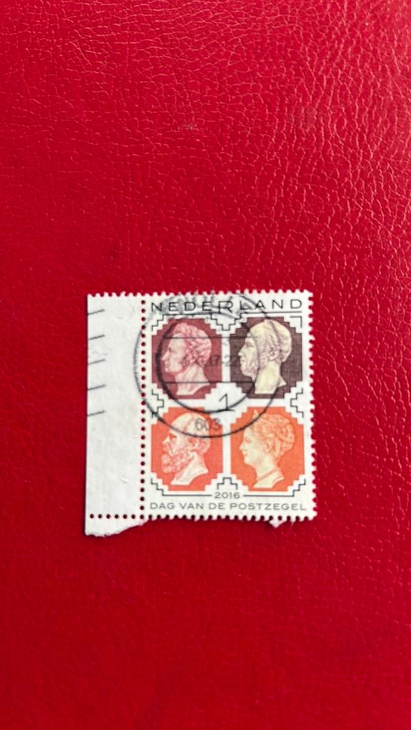 Nederland  2016 dag van de postzegel, Verzenden, Gestempeld