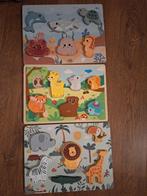 Drie Houten Puzzels voor Kinderen, Ophalen of Verzenden, Zo goed als nieuw, Puzzelen