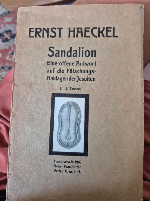 Ernst Haeckel - Sandalion (1910) - Zeldzaam!, Antiek en Kunst, Antiek | Boeken en Bijbels, Ophalen of Verzenden