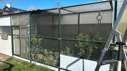 Aluminium buiten volière, Dieren en Toebehoren, Vogels | Hokken en Kooien, Gebruikt, Ophalen of Verzenden