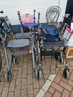 Partij rollators diverse merken en modellen Invacare etc, Diversen, Ophalen, Opvouwbaar, Gebruikt