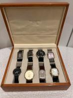 Diverse originele horloges + gratis box!, Sieraden, Tassen en Uiterlijk, Horloges | Heren, Overige merken, Staal, Polshorloge