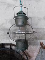 Oude antiek koperen scheepslamp hanglamp, Verzamelen, Scheepvaart, N, Ophalen of Verzenden, N, N