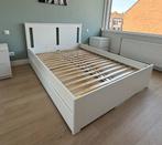 Bed 140x200 IKEA (Songesand) incl. lattenbodems., Huis en Inrichting, Slaapkamer | Bedden, Ophalen, Wit, Tweepersoons, 140 cm