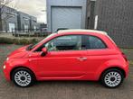 Fiat 500C 1.2 69pk 2015 KoraalRood, Auto's, Fiat, Voorwielaandrijving, Stof, 4 cilinders, Cabriolet