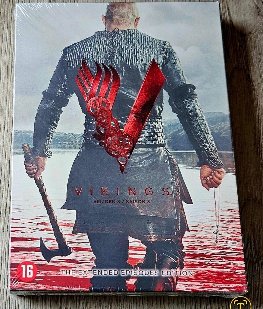 Vikings - Seizoen 3 - 3DVD Box  Nieuw!, Cd's en Dvd's, Dvd's | Tv en Series, Vanaf 16 jaar, Boxset, Ophalen of Verzenden, Actie en Avontuur