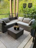 Wicker loungeset voor terras en balkon, Tuin en Terras, Tuinsets en Loungesets, Ophalen of Verzenden, Zo goed als nieuw, Wicker