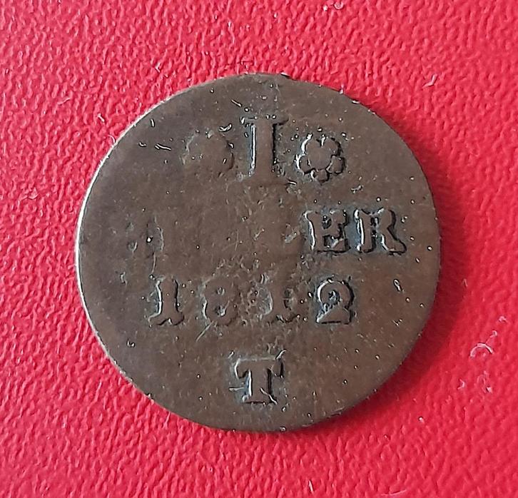 Duitsland Vorstendom Lippe-Detmold 1812 T 1 heller, Postzegels en Munten, Munten | Europa | Niet-Euromunten, Losse munt, Duitsland