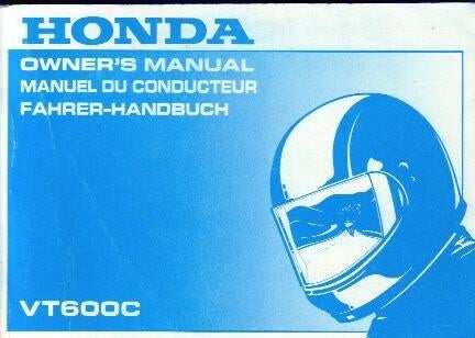 Honda VT600 C manual Betriebsanleitung (2102z), Motoren, Ophalen of Verzenden, Honda