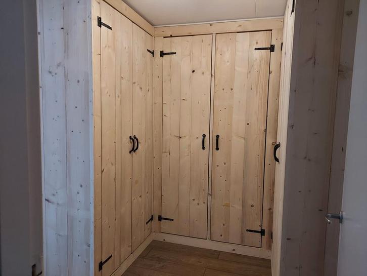Inbouw kledingkast steigerhout, Huis en Inrichting, Kasten | Kledingkasten, Nieuw, 200 cm of meer, 200 cm of meer, 50 tot 75 cm