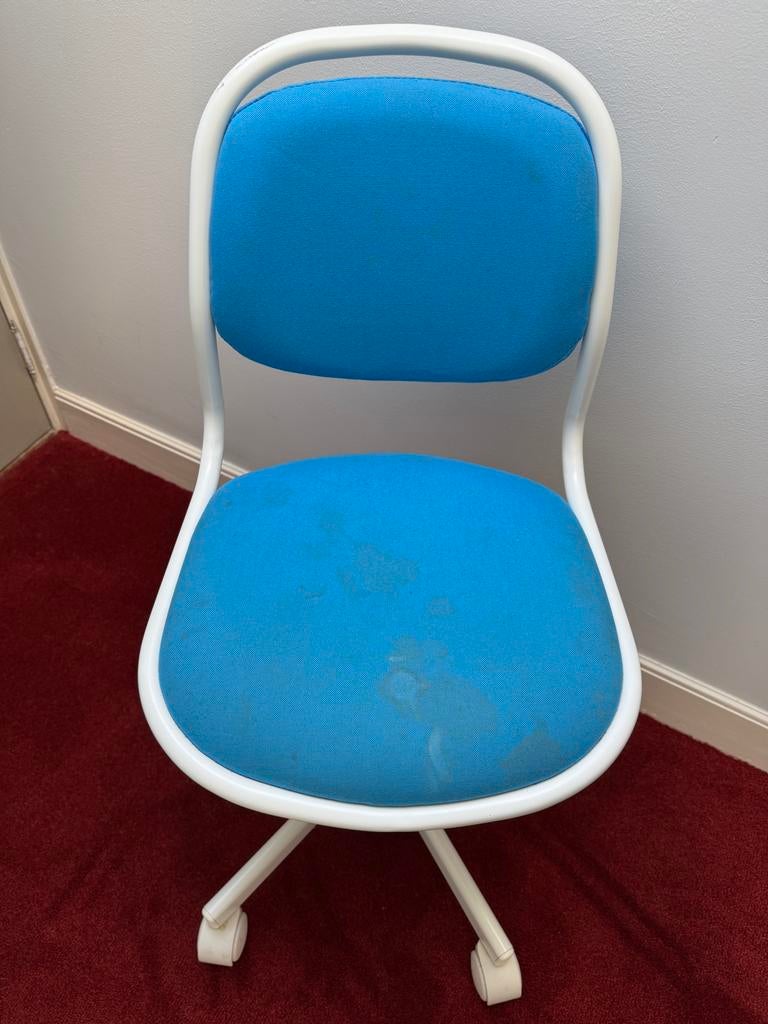 IKEA Kinderbureaustoel - Blauw, Huis en Inrichting, Bureaustoelen, Ophalen, Gebruikt, Blauw, Bureaustoel