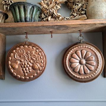 1x Mooie oude brocante koperen bakvorm puddingvorm *Etage3* beschikbaar voor biedingen