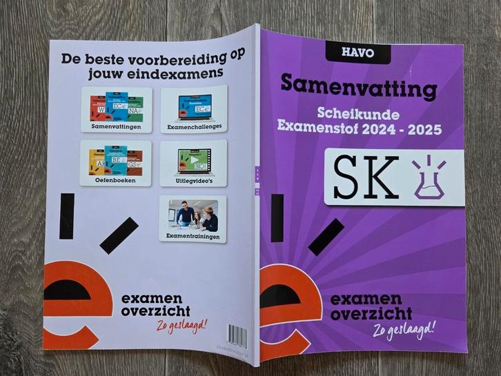 Samenvatting Examenstof Scheikunde HAVO Examen Overzicht, Boeken, Schoolboeken, Zo goed als nieuw, Scheikunde, Overige niveaus