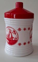 Vintage melkglazen voorraadpot., Ophalen of Verzenden, Overige materialen, Pot, Bus of Blik