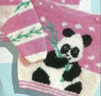 Panda trui breipatroon, Hobby en Vrije tijd, Breien en Haken, Patroon of Boek, Zo goed als nieuw, Breien, Verzenden