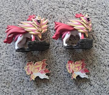 Pokemon Shiny Zamazenta Pin + Figure Set x2. beschikbaar voor biedingen