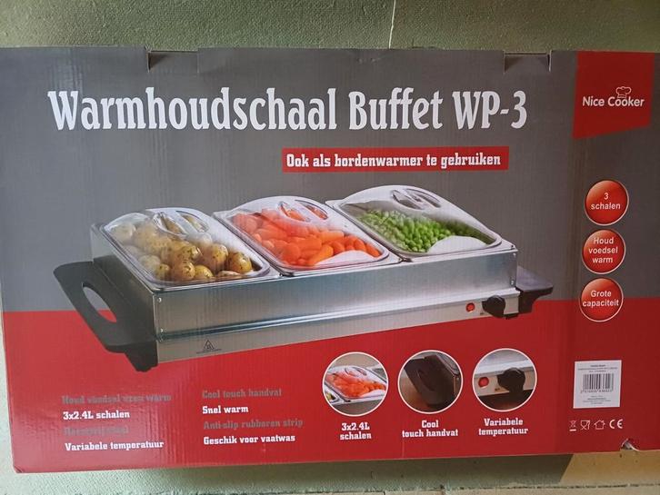 Warmhoudschaal Buffet WP-3, Witgoed en Apparatuur, Grillplaten, Nieuw, Tafelgrill, Vaatwasmachinebestendig, Ophalen