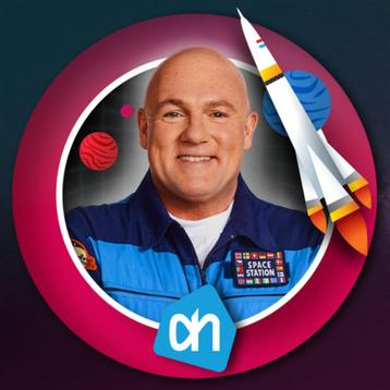 AH Ruimtevaart plaatjes met André Kuipers. € 0,10 p/s. beschikbaar voor biedingen