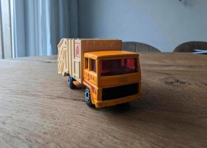 Refuse truck van Matchbox nr.36 uit 1979, Hobby en Vrije tijd, Modelauto's | Overige schalen, Gebruikt, Bus of Vrachtwagen, Ophalen of Verzenden
