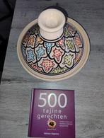 Te koop; Tajine uit Marokko met kookboek, Ophalen of Verzenden, Zo goed als nieuw