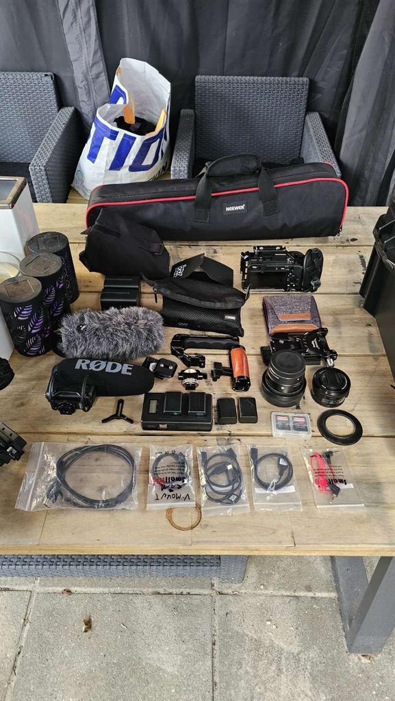 Draaiklare camera setup, Sony A6400 full kit, Audio, Tv en Foto, Fotocamera's Digitaal, Sony, Geen optische zoom, Ophalen of Verzenden