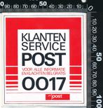 Sticker: PTT Post - Klantenservice Post, Ophalen of Verzenden, Zo goed als nieuw, Bedrijf of Vereniging