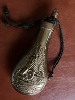 Mooie antieke kruithoorn, Ophalen of Verzenden, Landmacht, Nederland, Mes of Dolk