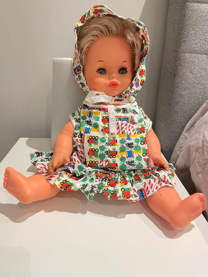 Oude Furga Pop - Vintage Charme, Kinderen en Baby's, Speelgoed | Poppen, Gebruikt, Overige typen, Ophalen of Verzenden