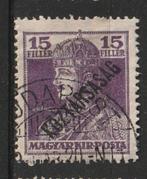 Hongarije 1918 - Opdruk Koztarsasag, Postzegels en Munten, Ophalen of Verzenden, Gestempeld
