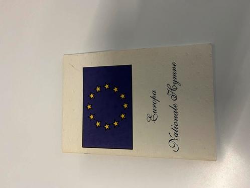 Boekje: Europa Nationale Hymne. Zie foto’s., Boeken, Geschiedenis | Wereld, Zo goed als nieuw, Europa, Ophalen of Verzenden