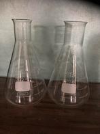 Superleuke vaasjes 2 stuks retro Labglas Schott Duran, Verzamelen, Ophalen