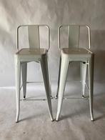 2 metalen krukken industrieel, 2 krukken, Ophalen, Zo goed als nieuw, 60 tot 90 cm