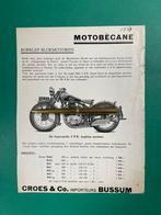 Motobécane Motorcycle Advertentie 1934 FRA/NL (Origineel), Ophalen of Verzenden, Gelezen, Overige merken
