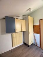Koelkast met kasten bijkeuken, Huis en Inrichting, Keuken | Keukenelementen, Ophalen, Gebruikt, Blauw, 200 cm of meer