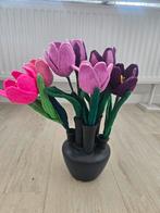 Decoratie tulpen hand gemaakt, Huis en Inrichting, Woonaccessoires | Kunstplanten en Kunstbloemen, Ophalen, Zo goed als nieuw