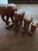 Houten Olifanten Familie - Decoratie, Ophalen of Verzenden, Zo goed als nieuw
