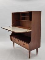 Vintage kast teak hout barkast kastje Teeffelen stijl, Ophalen, Gebruikt, ., Mid century modern Scandinavisch