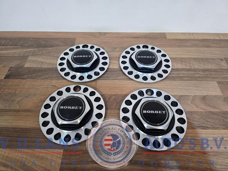 Borbet naafdoppen /  center caps – set van 4 stuks, Auto-onderdelen, Overige Auto-onderdelen, Gebruikt, Ophalen of Verzenden