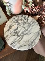 Plateau marmer grijs/wit vintage, Ophalen of Verzenden
