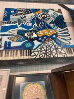 Abstract Schilderij van kunsternaar Harold Scheffer, Ophalen