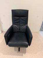 Blauwe sta-op stoel kapot gratis af te halen, Huis en Inrichting, Fauteuils, Gebruikt, Ophalen of Verzenden, 50 tot 75 cm, Leer