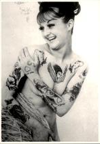 dame met tattoos, Verzenden, 1980 tot heden, Ongelopen, Overige thema's
