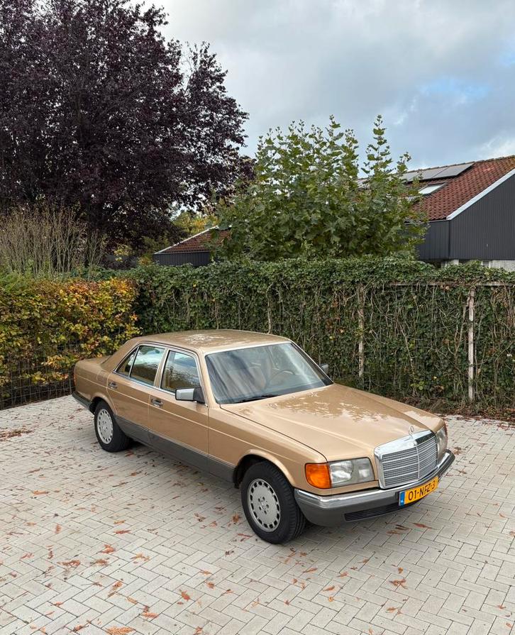 Mercedes 280 SE, W126, 1981, automaat, harde auto!, Auto's, Mercedes-Benz, Particulier, S-Klasse, Airconditioning, Elektrische buitenspiegels