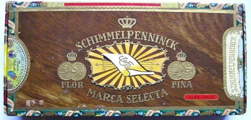 Schimmelpenninck Marca Selecta Houten Kistje ( 25 Sigaren ), Verzamelen, Rookartikelen, Aanstekers en Luciferdoosjes, Zo goed als nieuw