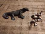 Schleich leguaan en slang, Verzamelen, Dierenverzamelingen, Ophalen of Verzenden, Zo goed als nieuw, Paard, Beeldje of Figuurtje